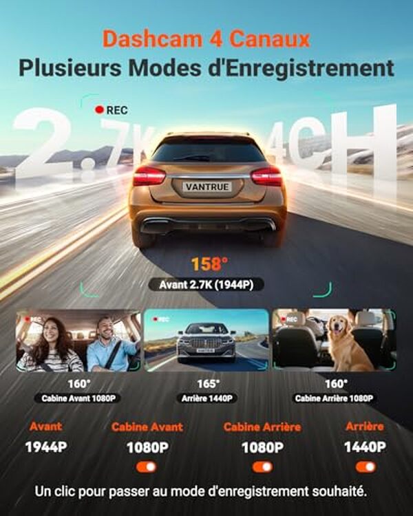 Découvrez notre test détaillé de la dashcam VANTRUE N5S 360 degrés : fonctionnalités, modes avancés et performances réelles pour bien choisir votre caméra de bord.
