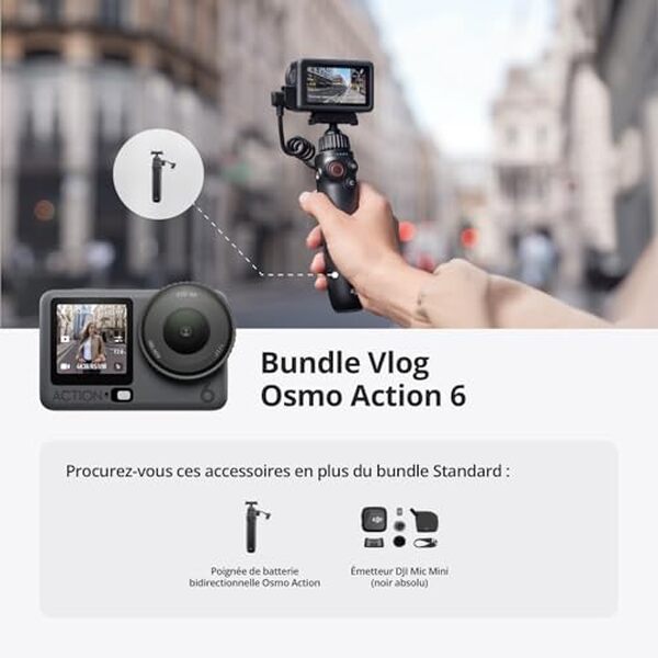 Découvrez notre test détaillé de la DJI Osmo Action 6, la caméra vlog 8K avec poignée batterie intégrée et micro haute qualité pour vos créations vidéo. 
