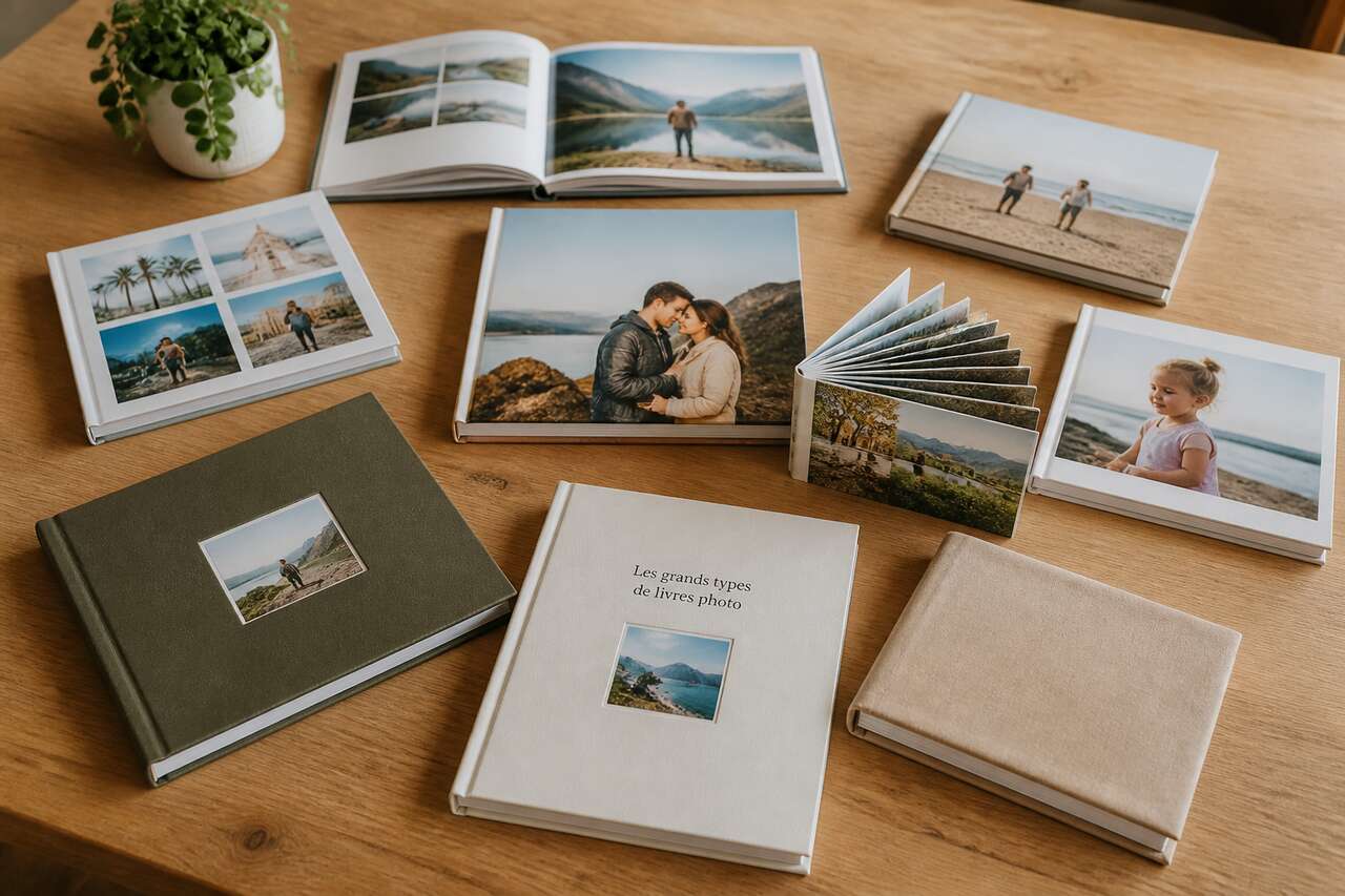Les grands types de livres photo et leurs codes Les grands types de livres photo et leurs codes