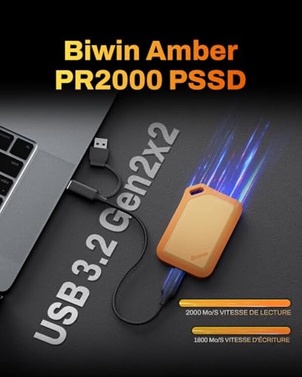 Découvrez notre test détaillé du SSD externe Biwin PR2000 2 To. Performances optimales, robustesse et vitesse de transfert : tous les détails pour bien choisir.