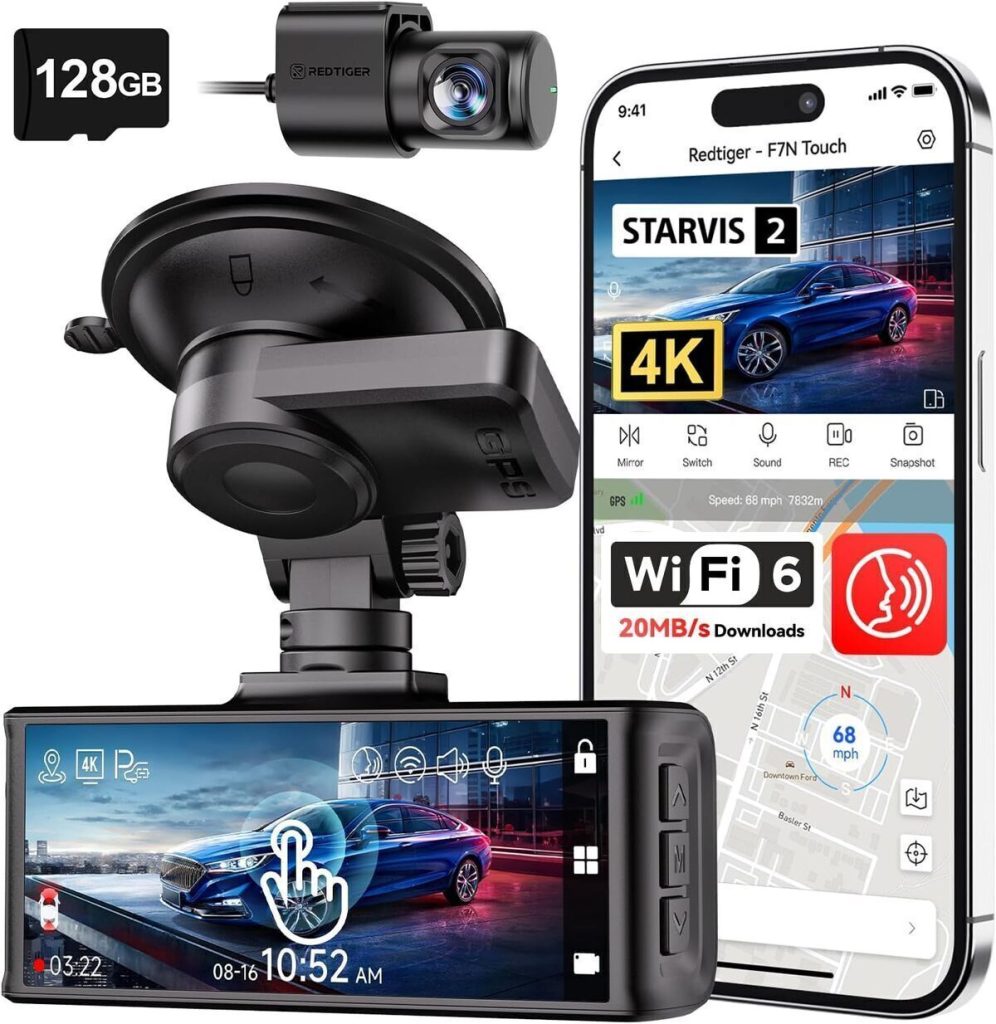 Test de la dashcam REDTIGER F7N Touch : performance 4K et fonctionnalités avancées