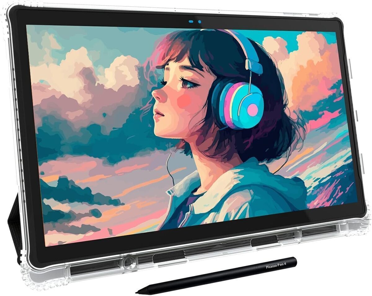 Test de la tablette graphique autonome PicassoTab X14, écran laminé 14" et stylet inclus