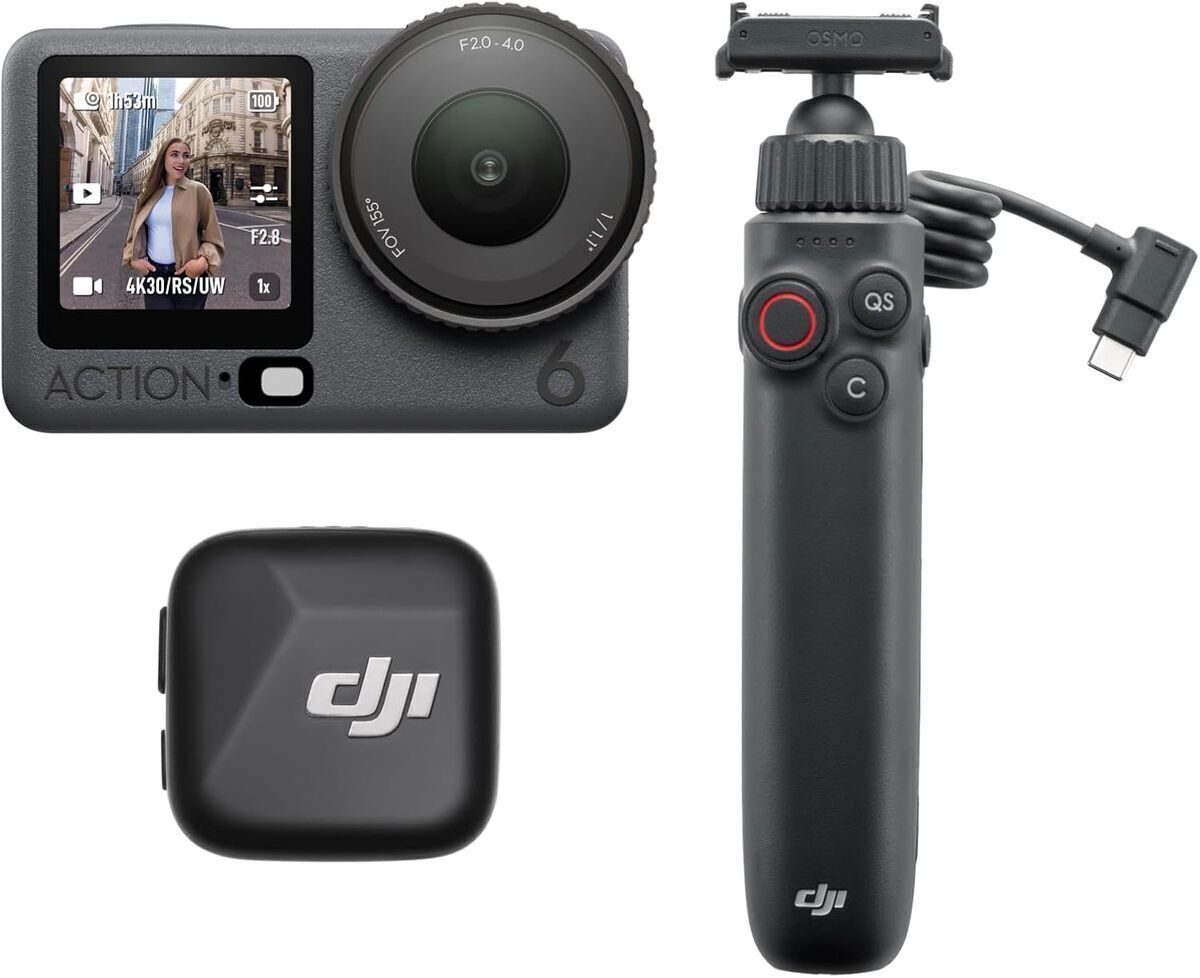 Test DJI Osmo Action 6 : caméra vlog 8K avec poignée batterie et micro