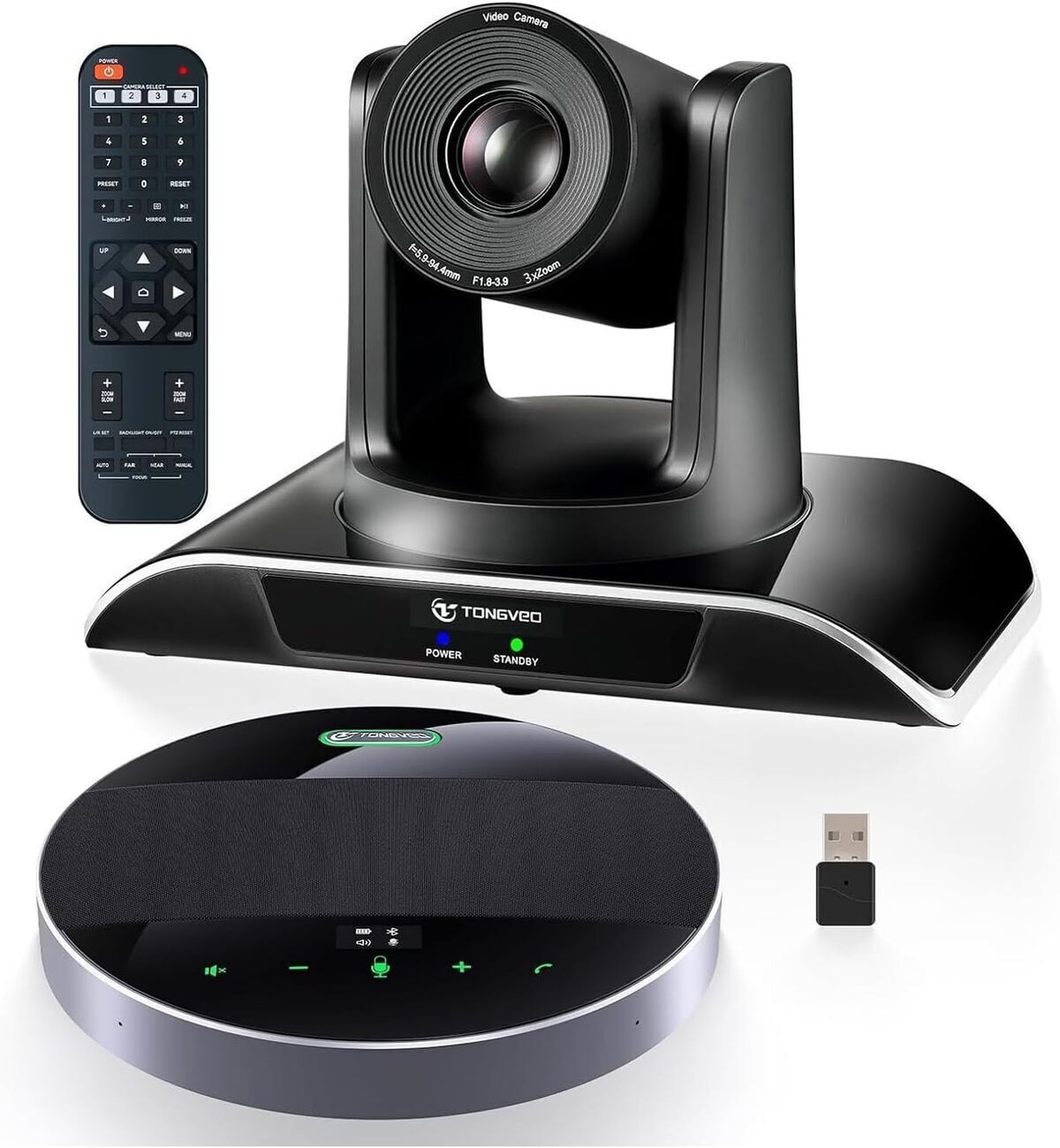 Test du système de caméra Tongveo HD 1080p avec zoom optique pour conférences