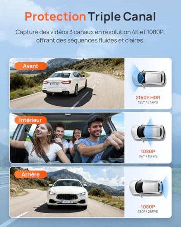 Découvrez notre test complet de la dashcam 70mai T800E : caméra voiture 4K avec triple canal, performances, prix et avis d'experts. 
