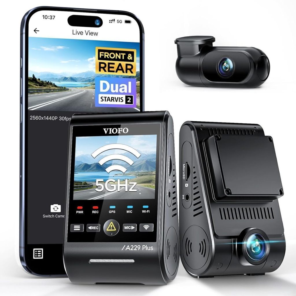 Test de la dash cam VIOFO A229 Plus : double vision 2K HDR et contrôle vocal
