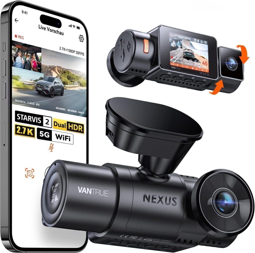 Test de la dashcam Vantrue N2X : performance et connectivité avancée