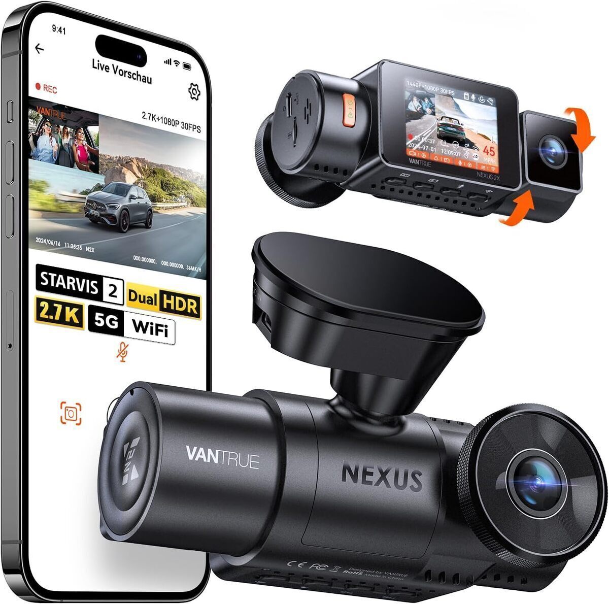 Test de la dashcam Vantrue N2X : performance et connectivité avancée