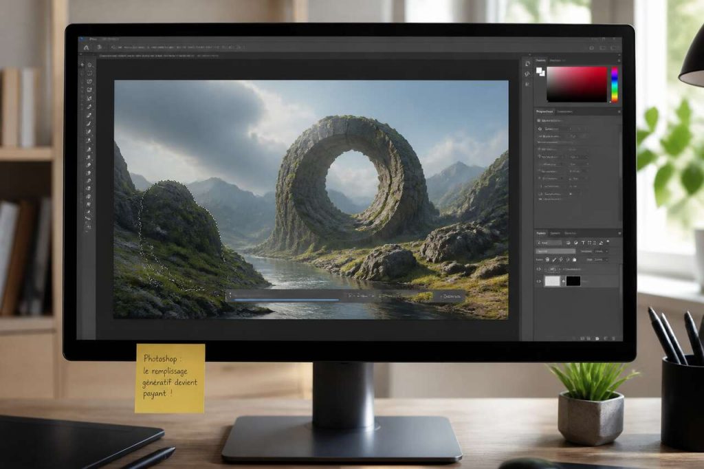 Photoshop : le remplissage génératif devient payant !