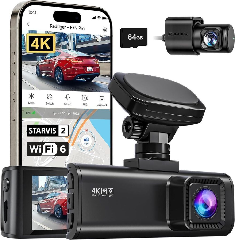 Test de la dashcam REDTIGER 4K : performance et sécurité avancées