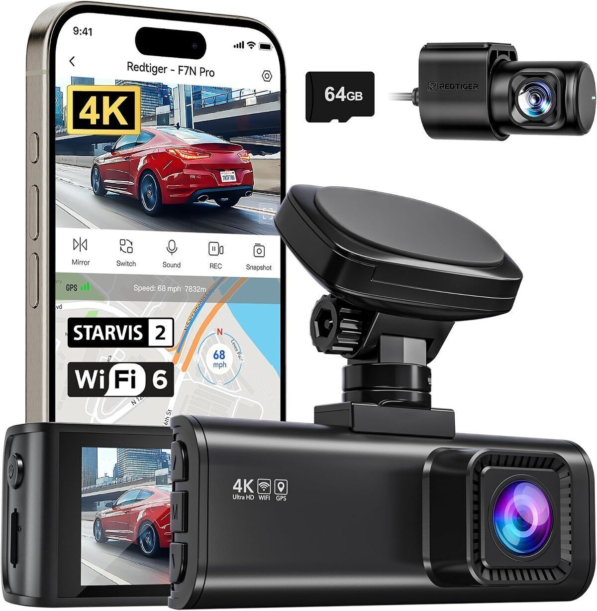 Test de la dashcam REDTIGER 4K : performance et sécurité avancées