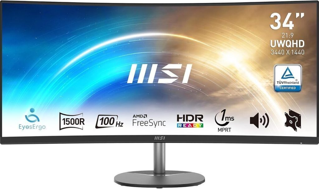Test du MSI Pro MP341CQ : écran incurvé 34" performant et polyvalent