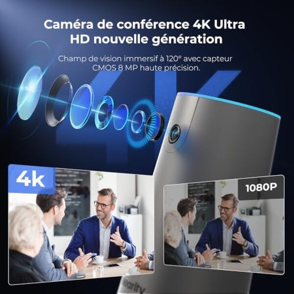 Découvrez notre test détaillé de la webcam 4K NEARITY 120 Max : performances, qualité vidéo et fonctionnalités tout-en-un pour vos réunions professionnelles.