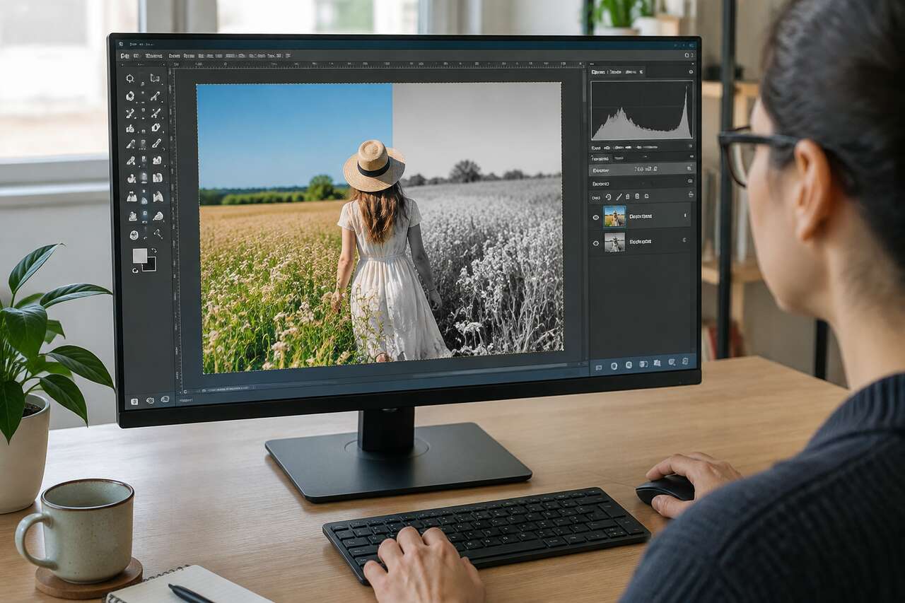 Convertir une photo en noir et blanc avec GIMP