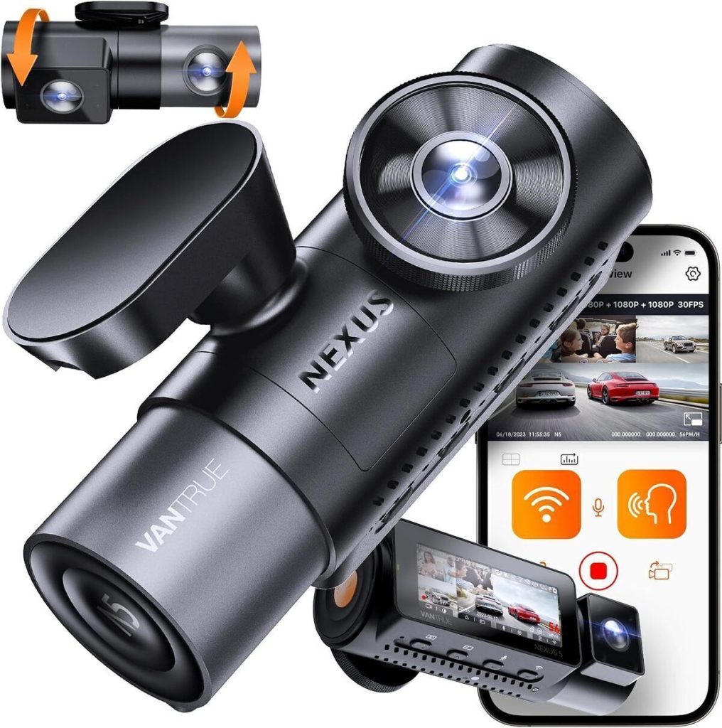 Test de la dashcam Vantrue N5 4-canaux : performance et polyvalence