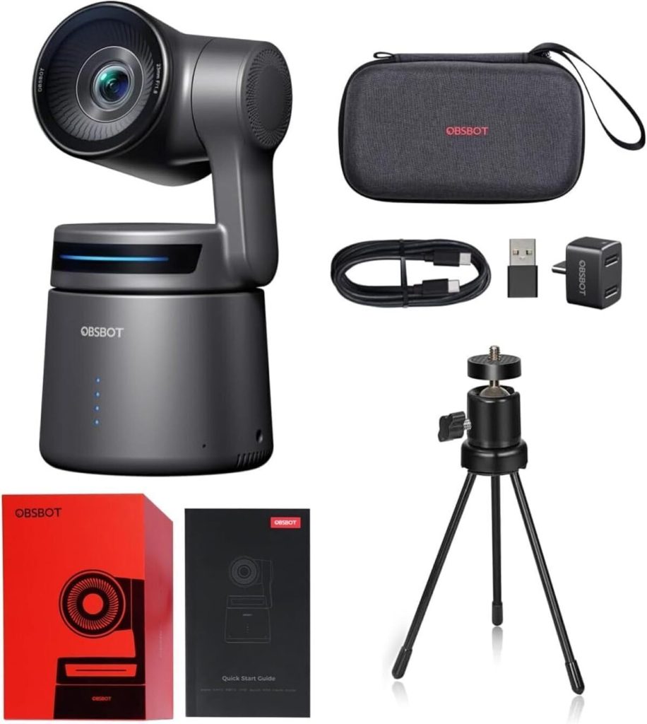 Test de la webcam OBSBOT Tail Air Combo 4K NDI : aI et micro antibruit