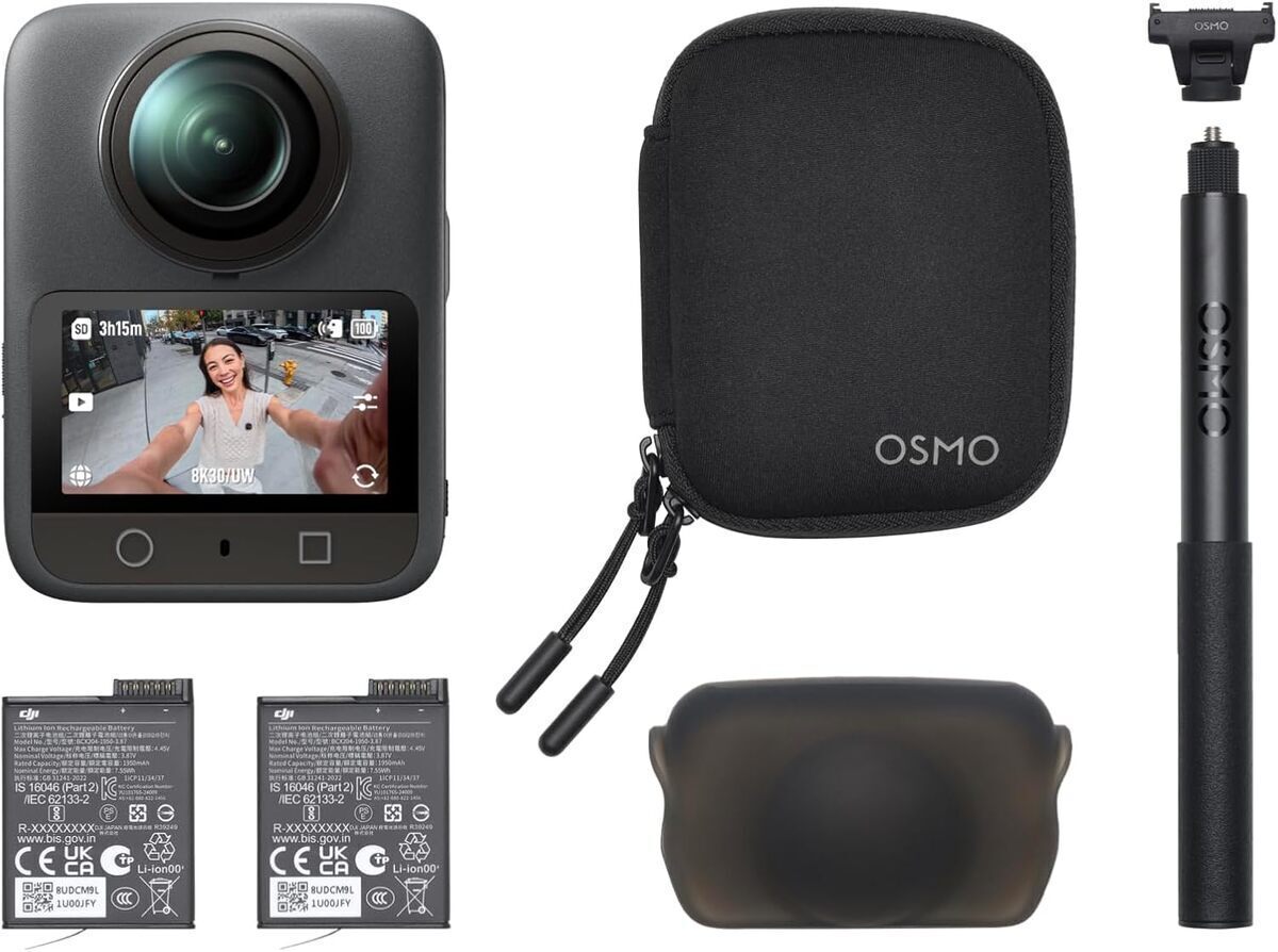 Test du DJI Osmo 360 : caméra 8K avec perche et autonomie prolongée