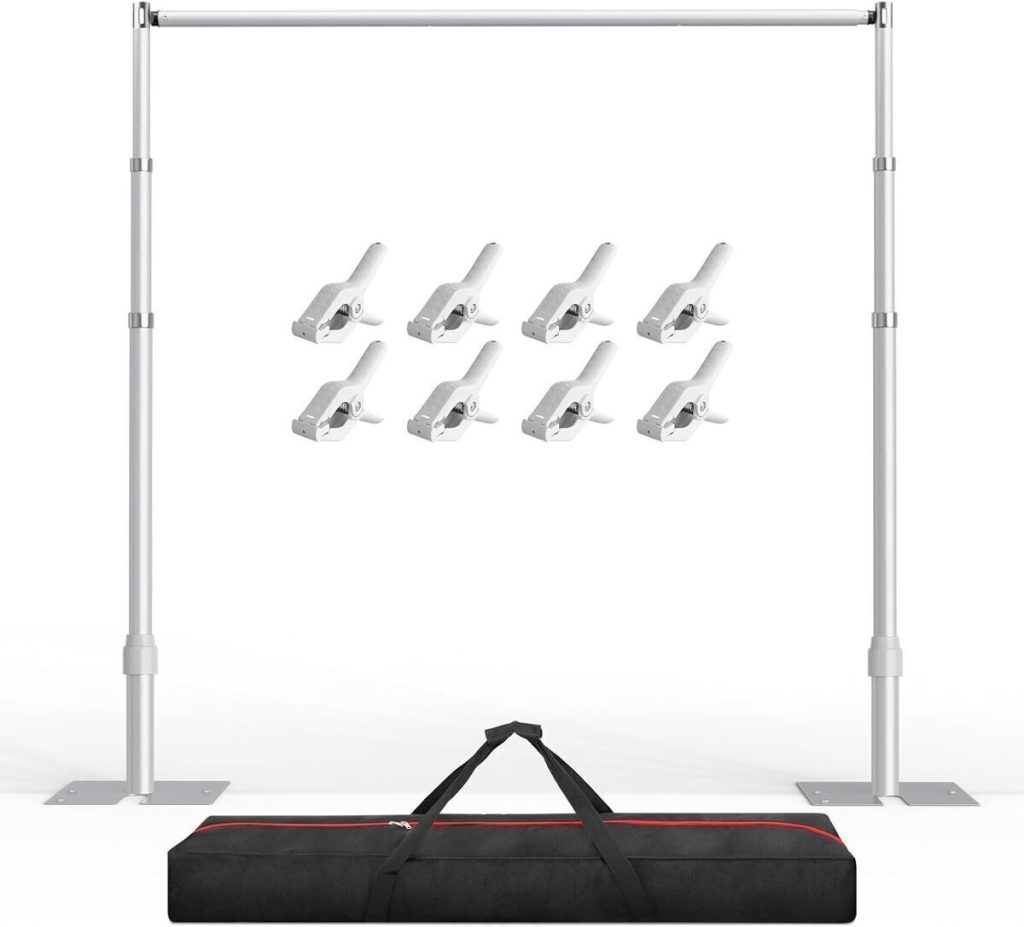 Test du support toile de fond Emart 2, 6x3m stable et réglable