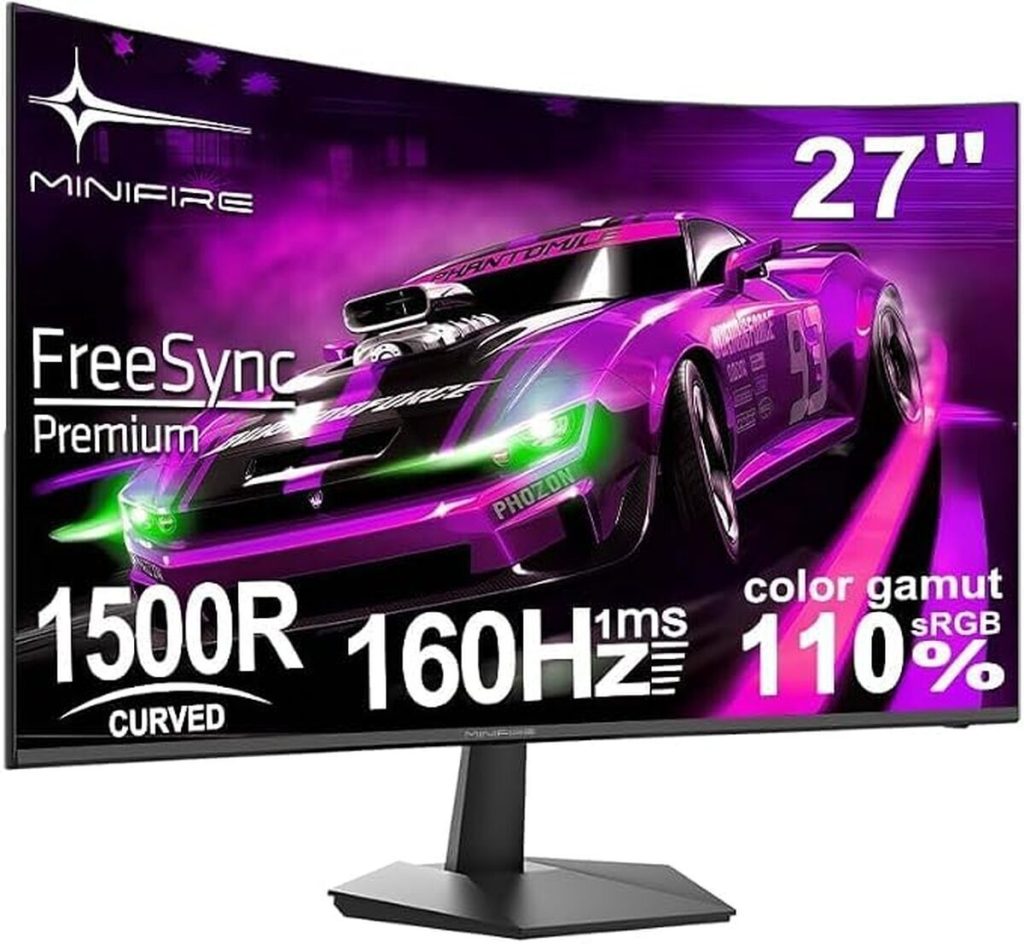 Test : écran gamer incurvé Minifire MFG27C1L 27" 160Hz