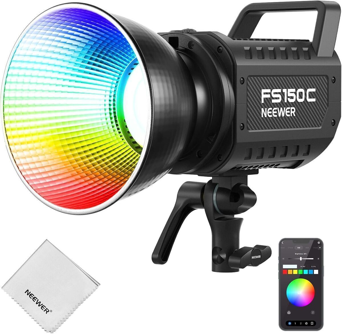 Test : neewer FS150C, éclairage vidéo RGB 130W puissant et polyvalent