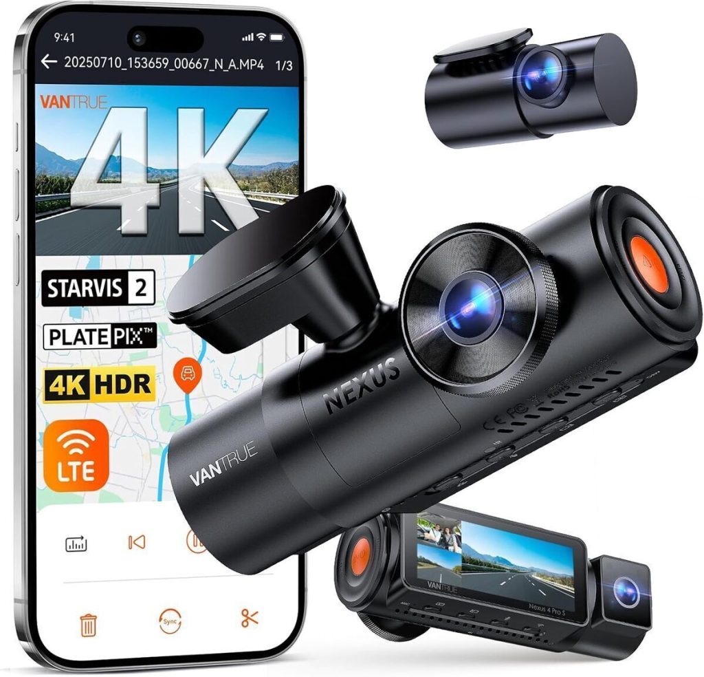 Test : vantrue N4 Pro S 3, la dashcam ultime pour une surveillance à 360°
