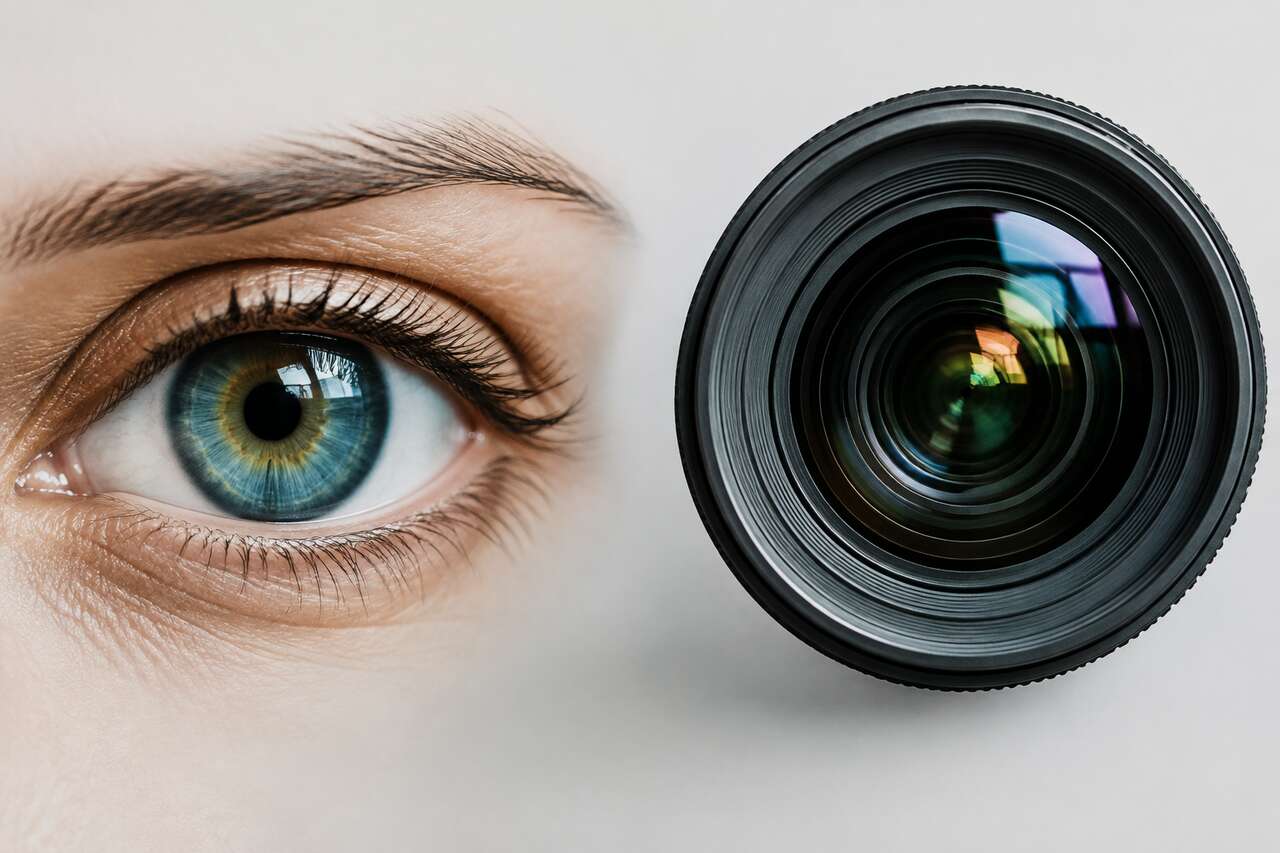 &oelig;il et appareil photo : le m&ecirc;me sch&eacute;ma, des r&ocirc;les diff&eacute;rents