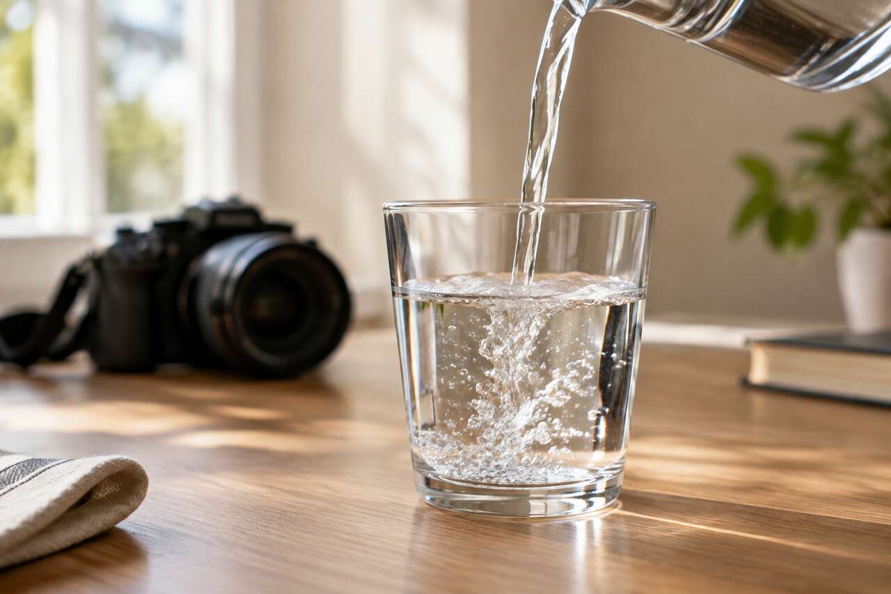 L’analogie du verre d’eau pour visualiser la lumière L’analogie du verre d’eau pour visualiser la lumière