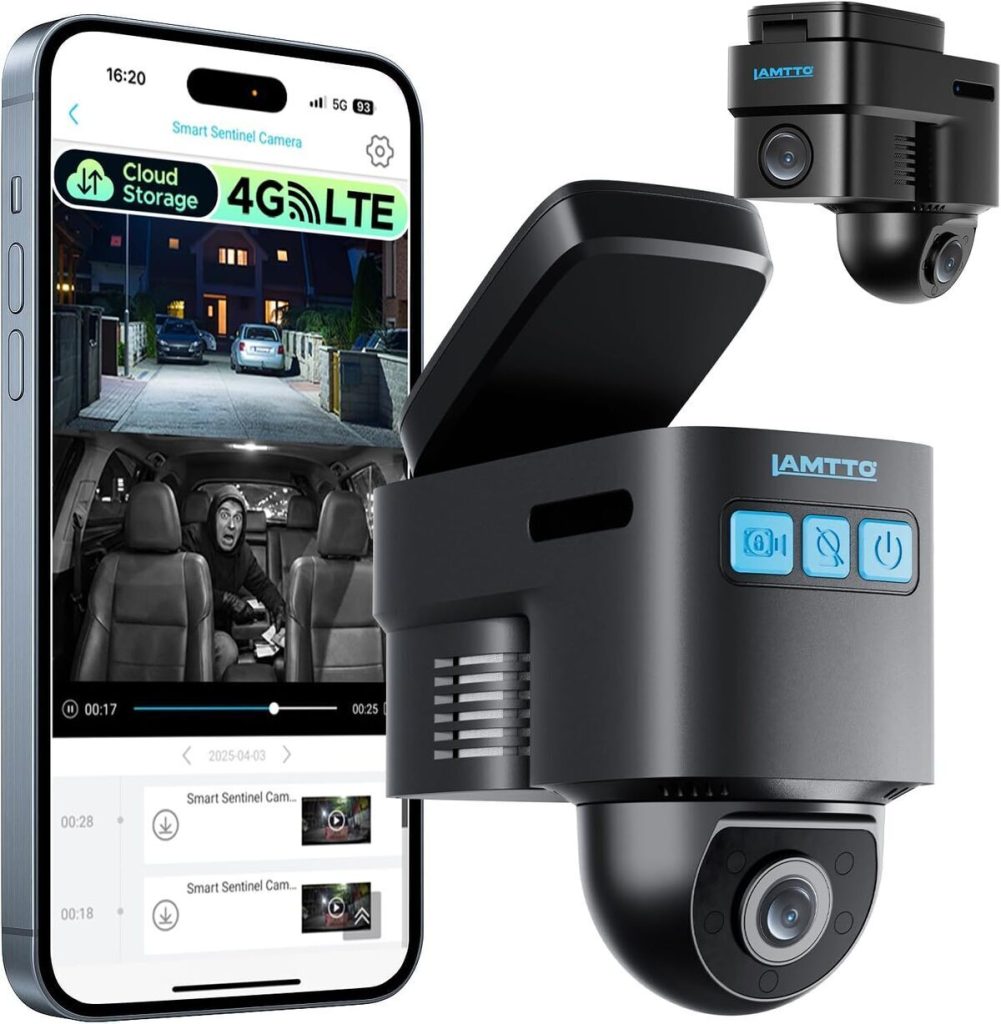 Test de la dashcam LAMTTO 4G LTE : surveillance en direct et sécurité renforcée
